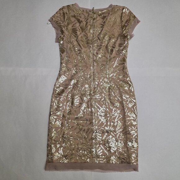 Vince Camuto Sequin Short Sleeve Shift Dress - Picture 11 of 16